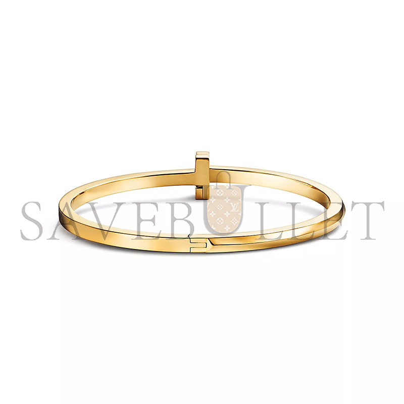 TIFFANY T1 NARROW HINGED BANGLE IN YELLOW GOLD 67794257